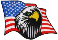 Nášivka Eagle US flag XL