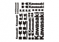 Samolepka Kawasaki nápisy