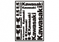 Samolepka Kawasaki A4 nápisy