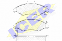 ICER Sada brzdových destiček kotoučová brzda 181229