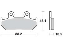 Brzdové destičky přední/zadní  46,1x88,2x10,5mm