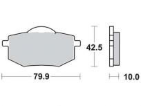 Brzdové destičky 42,4x79,9x10mm