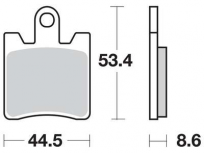 Brzdové destičky 53,4x44,5x8,6mm