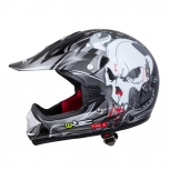 Dětská moto přilba W-TEC V310 black Skull