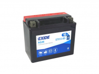 Motobaterie ETX12-BS Exide 12V, 10AH, 150A