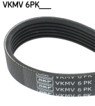Vícedrážkový řemen SKF VKMV 6PK2000