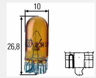 Žárovka WY5W 12V 5W Hella