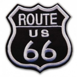 Nášivka Route 66 černá